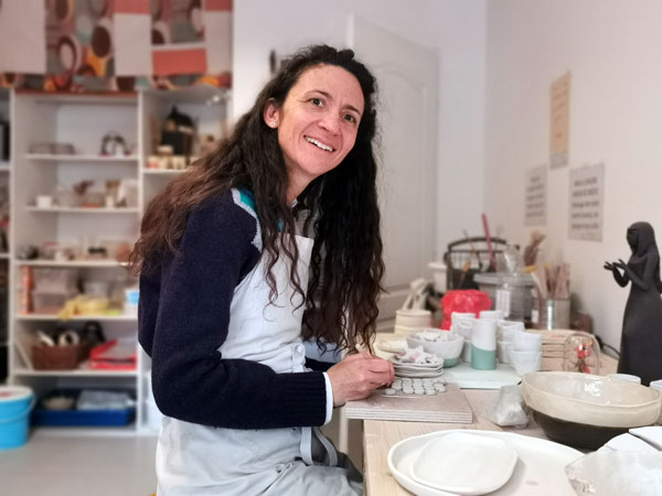 Refonte logo et création de site pour Leslie, poterie artisanale